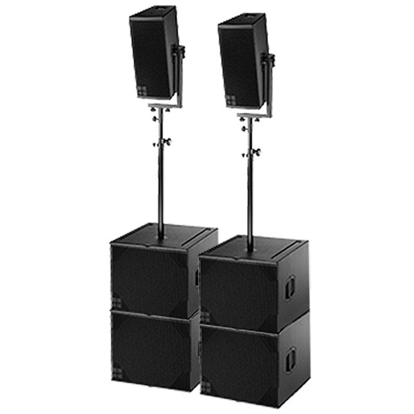 2x Q7 en 4x Q-sub inclusief 2x D&B D12