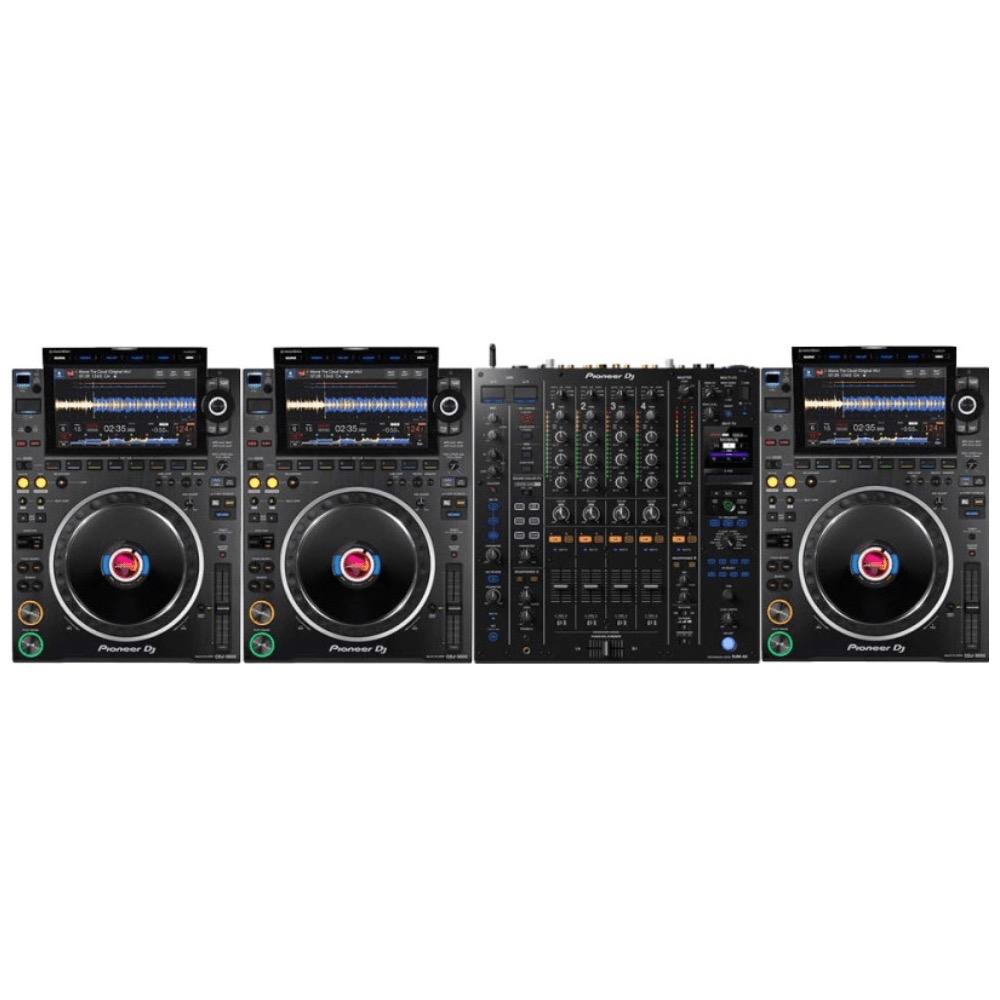 Pioneer set 3x CDJ-3000 en 1x DJM-A9